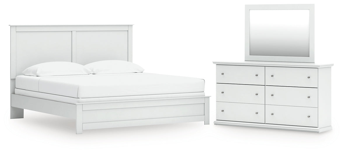 Bostwick Shoals King Panel Bed, Dresser and Mirror