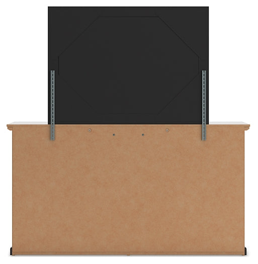 Maribel Full Panel Bed, Dresser and Mirror