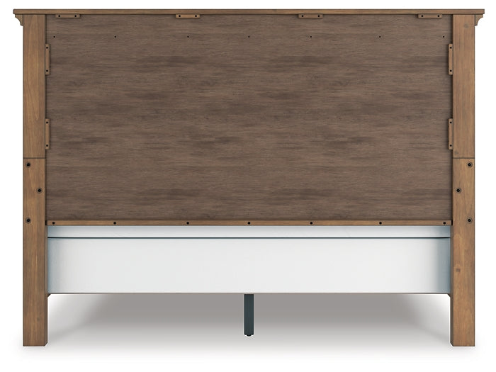 Feddinger King Panel Bed with Mirrored Dresser, Chest and Nightstand