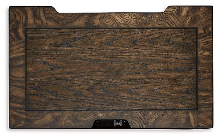 Maylee California King Upholstered Bed with Mirrored Dresser, Chest and Nightstand