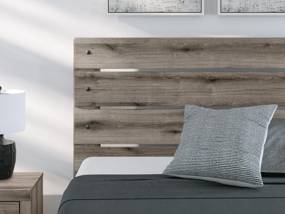 Graystorm Queen Panel Bed, Dresser, Mirror and Nightstand