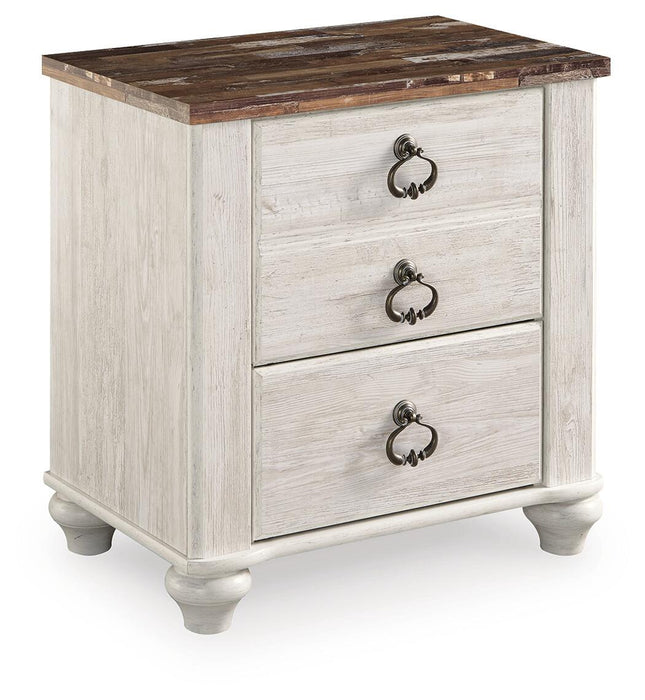 Willowton Two Drawer Night Stand