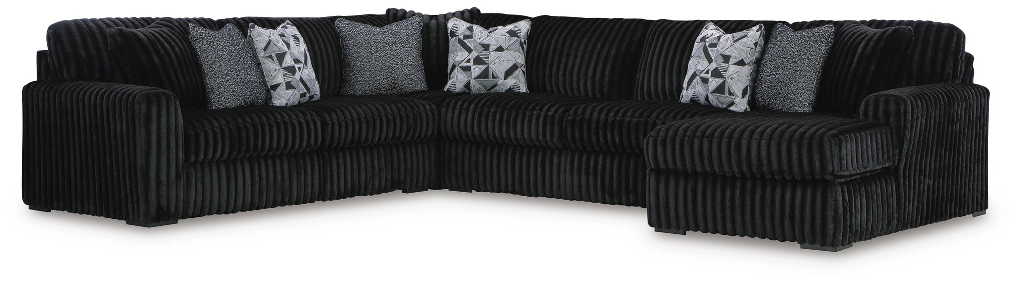 Midnight-Madness 6-Piece Sectional with Chaise