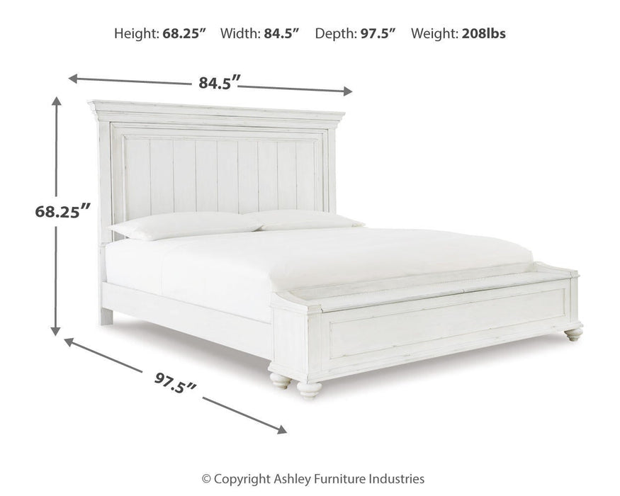 Kanwyn Queen Panel Bed, Dresser and Mirror