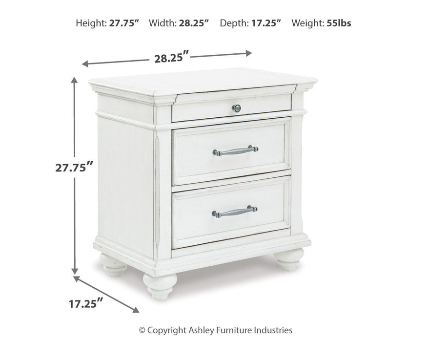 Kanwyn Three Drawer Night Stand