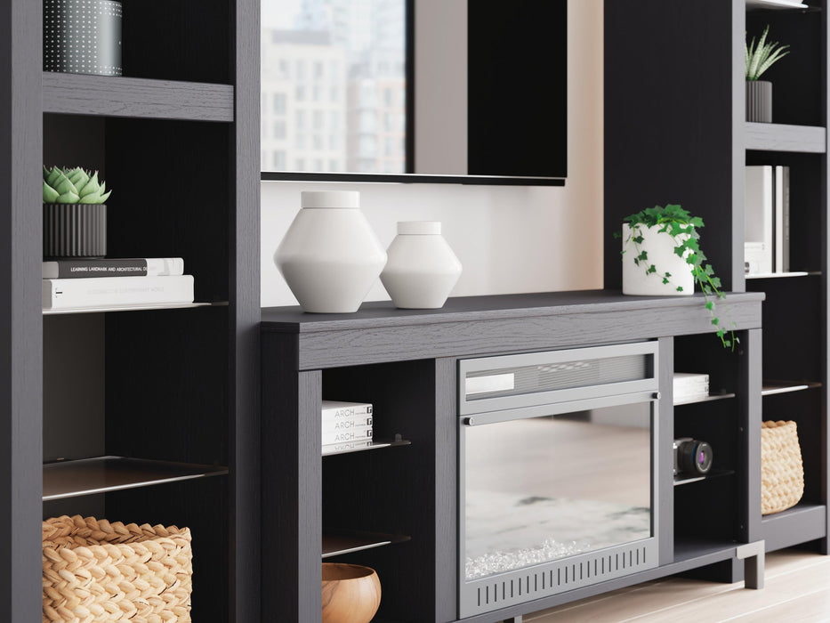 Cayberry 3-Piece Entertainment Center with Electric Fireplace