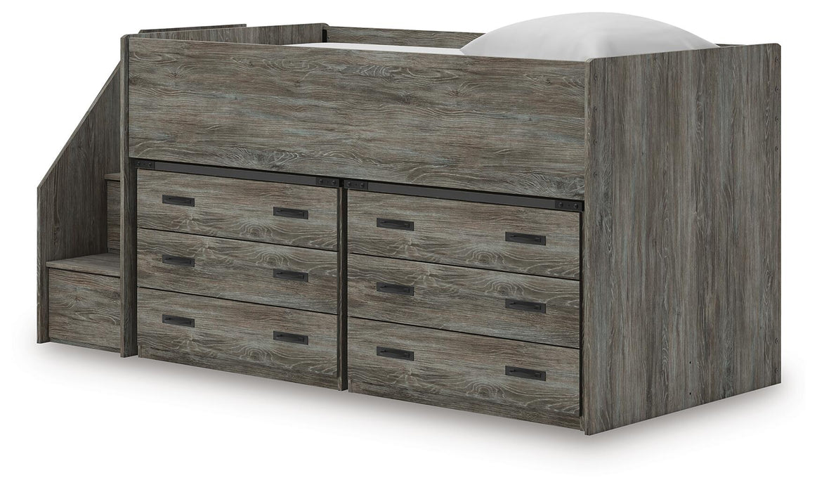 Frandern Twin Loft Bed with Drawer Storage