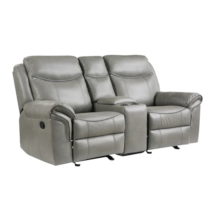 Aram - Reclining Sofa & Glider Loveseat Combo