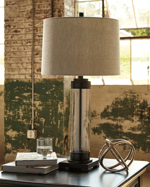Talar Glass Table Lamp (1/CN) Factory Furniture Mattress & More - Online or In-Store at our Phillipsburg Location Serving Dayton, Eaton, and Greenville. Shop Now.