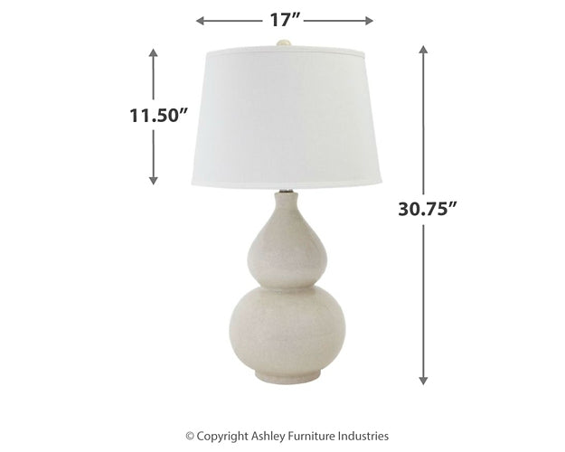 Saffi Ceramic Table Lamp (1/CN) Factory Furniture Mattress & More - Online or In-Store at our Phillipsburg Location Serving Dayton, Eaton, and Greenville. Shop Now.
