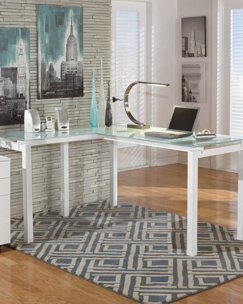 Baraga L-Desk Factory Furniture Mattress & More - Online or In-Store at our Phillipsburg Location Serving Dayton, Eaton, and Greenville. Shop Now.