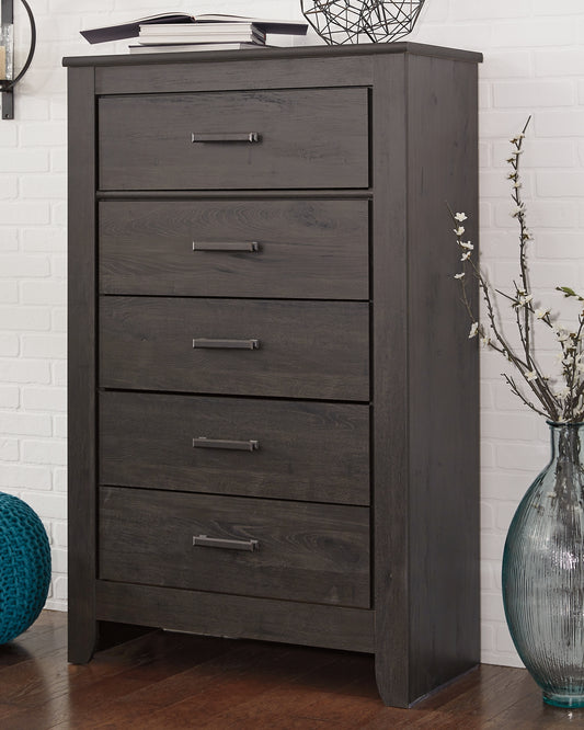 Brinxton Five Drawer Chest Factory Furniture Mattress & More - Online or In-Store at our Phillipsburg Location Serving Dayton, Eaton, and Greenville. Shop Now.