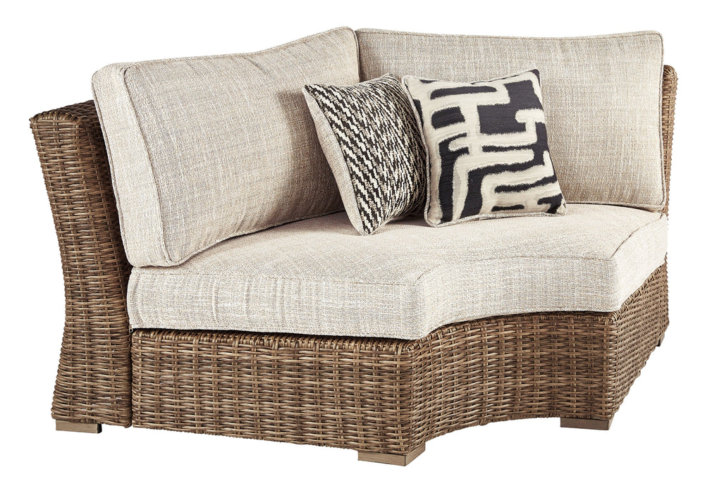 Beachcroft Curved Corner Chair w/Cushion Factory Furniture Mattress & More - Online or In-Store at our Phillipsburg Location Serving Dayton, Eaton, and Greenville. Shop Now.