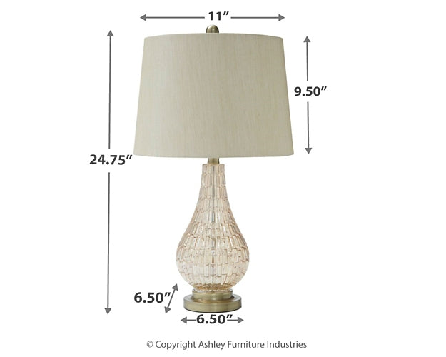 Latoya Glass Table Lamp (1/CN) Factory Furniture Mattress & More - Online or In-Store at our Phillipsburg Location Serving Dayton, Eaton, and Greenville. Shop Now.