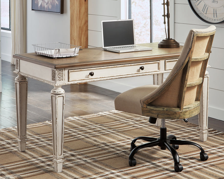 Realyn Home Office Desk Factory Furniture Mattress & More - Online or In-Store at our Phillipsburg Location Serving Dayton, Eaton, and Greenville. Shop Now.