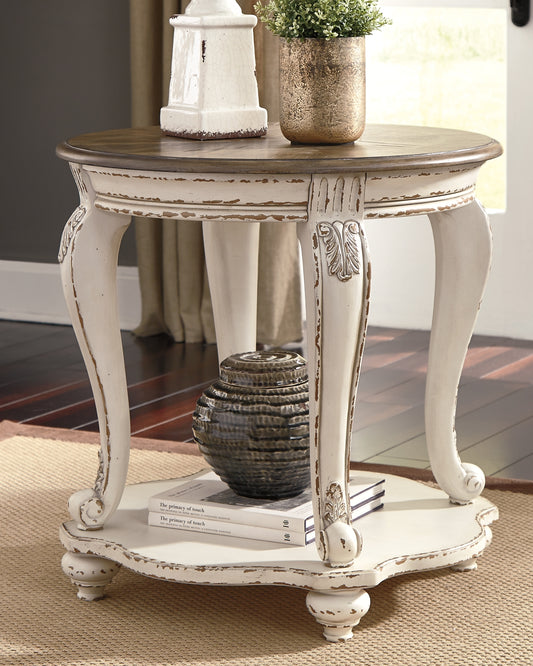 Realyn Round End Table Factory Furniture Mattress & More - Online or In-Store at our Phillipsburg Location Serving Dayton, Eaton, and Greenville. Shop Now.
