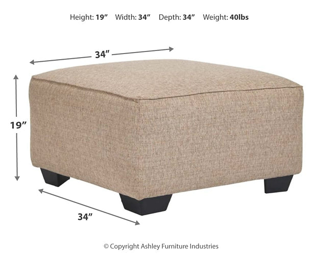 Baceno Oversized Accent Ottoman Factory Furniture Mattress & More - Online or In-Store at our Phillipsburg Location Serving Dayton, Eaton, and Greenville. Shop Now.