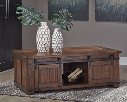 Budmore Rectangular Cocktail Table Factory Furniture Mattress & More - Online or In-Store at our Phillipsburg Location Serving Dayton, Eaton, and Greenville. Shop Now.