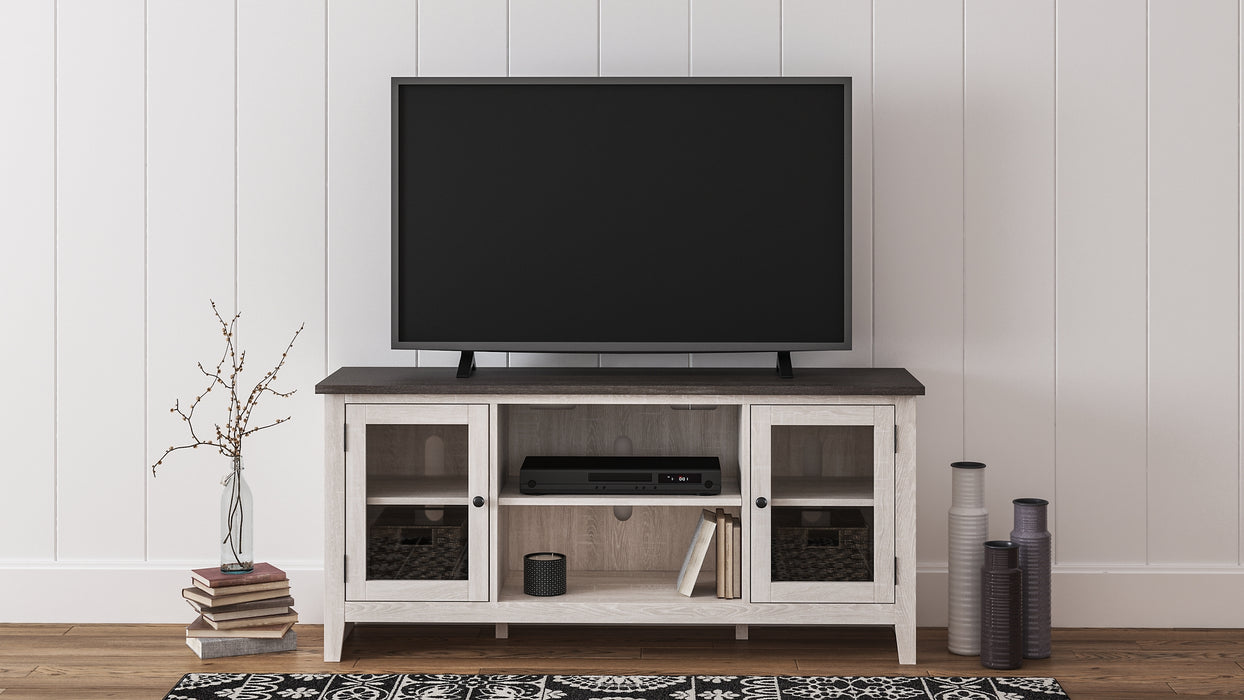 Dorrinson LG TV Stand w/Fireplace Option Factory Furniture Mattress & More - Online or In-Store at our Phillipsburg Location Serving Dayton, Eaton, and Greenville. Shop Now.
