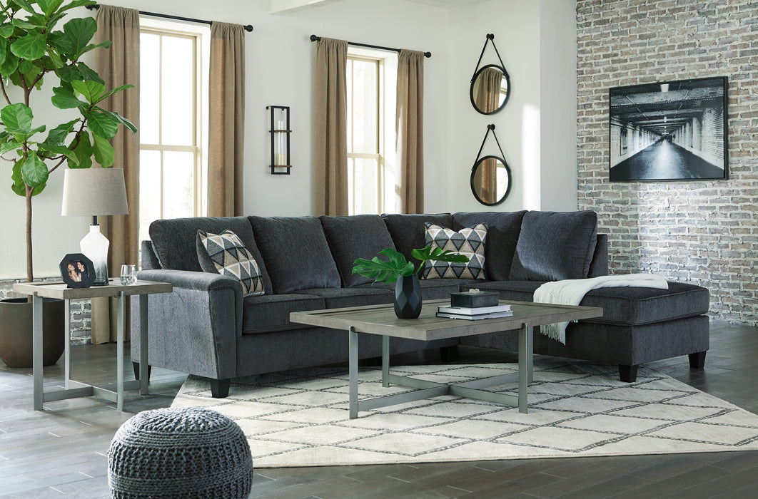 Abinger 2-Piece Sectional with Chaise Factory Furniture Mattress & More - Online or In-Store at our Phillipsburg Location Serving Dayton, Eaton, and Greenville. Shop Now.