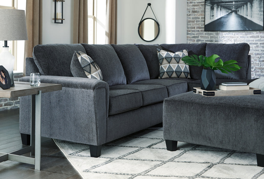 Abinger 2-Piece Sectional with Chaise Factory Furniture Mattress & More - Online or In-Store at our Phillipsburg Location Serving Dayton, Eaton, and Greenville. Shop Now.