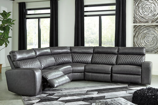 Samperstone 5-Piece Power Reclining Sectional Factory Furniture Mattress & More - Online or In-Store at our Phillipsburg Location Serving Dayton, Eaton, and Greenville. Shop Now.