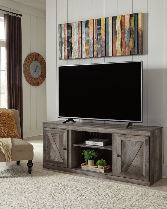 Wynnlow LG TV Stand w/Fireplace Option Factory Furniture Mattress & More - Online or In-Store at our Phillipsburg Location Serving Dayton, Eaton, and Greenville. Shop Now.