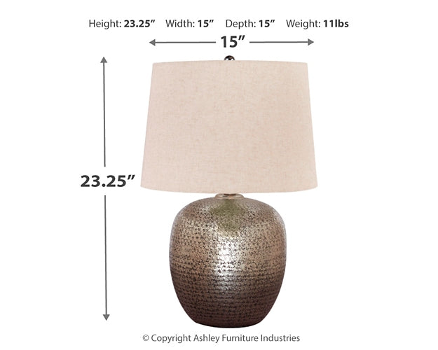 Magalie Metal Table Lamp (1/CN) Factory Furniture Mattress & More - Online or In-Store at our Phillipsburg Location Serving Dayton, Eaton, and Greenville. Shop Now.