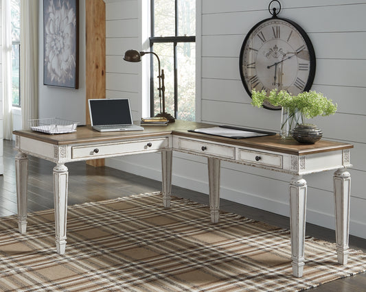 Realyn 2-Piece Home Office Desk Factory Furniture Mattress & More - Online or In-Store at our Phillipsburg Location Serving Dayton, Eaton, and Greenville. Shop Now.