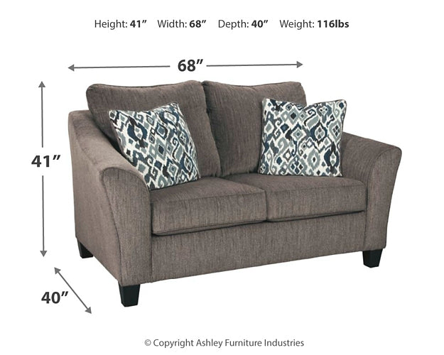 Nemoli Loveseat Factory Furniture Mattress & More - Online or In-Store at our Phillipsburg Location Serving Dayton, Eaton, and Greenville. Shop Now.