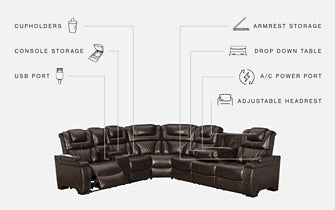 Warnerton 3-Piece Power Reclining Sectional Factory Furniture Mattress & More - Online or In-Store at our Phillipsburg Location Serving Dayton, Eaton, and Greenville. Shop Now.