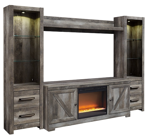 Wynnlow 4-Piece Entertainment Center with Electric Fireplace Factory Furniture Mattress & More - Online or In-Store at our Phillipsburg Location Serving Dayton, Eaton, and Greenville. Shop Now.