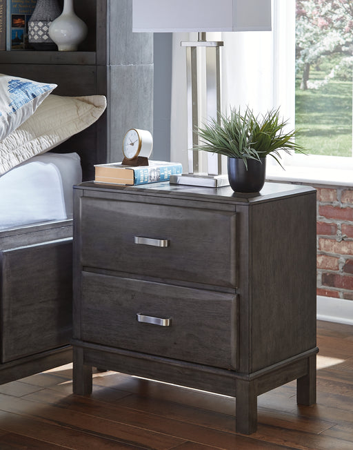 Caitbrook Two Drawer Night Stand Factory Furniture Mattress & More - Online or In-Store at our Phillipsburg Location Serving Dayton, Eaton, and Greenville. Shop Now.