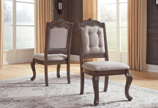 Charmond Dining UPH Side Chair (2/CN) Factory Furniture Mattress & More - Online or In-Store at our Phillipsburg Location Serving Dayton, Eaton, and Greenville. Shop Now.