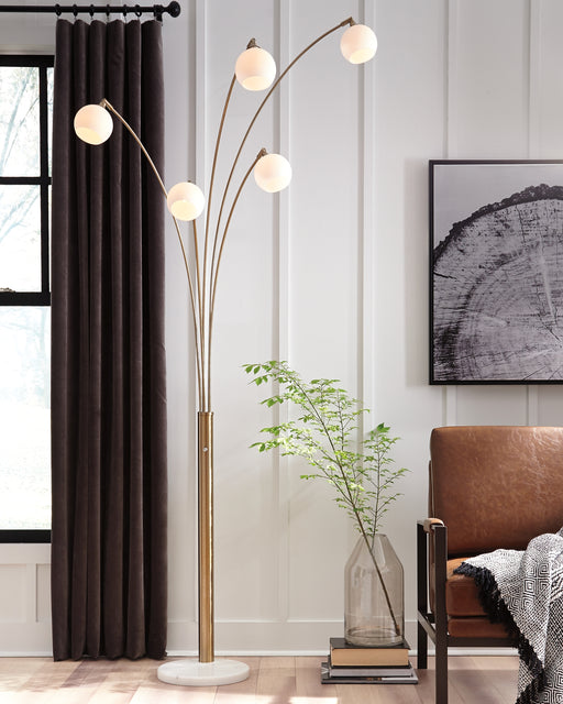 Taliya Metal Arc Lamp (1/CN) Factory Furniture Mattress & More - Online or In-Store at our Phillipsburg Location Serving Dayton, Eaton, and Greenville. Shop Now.
