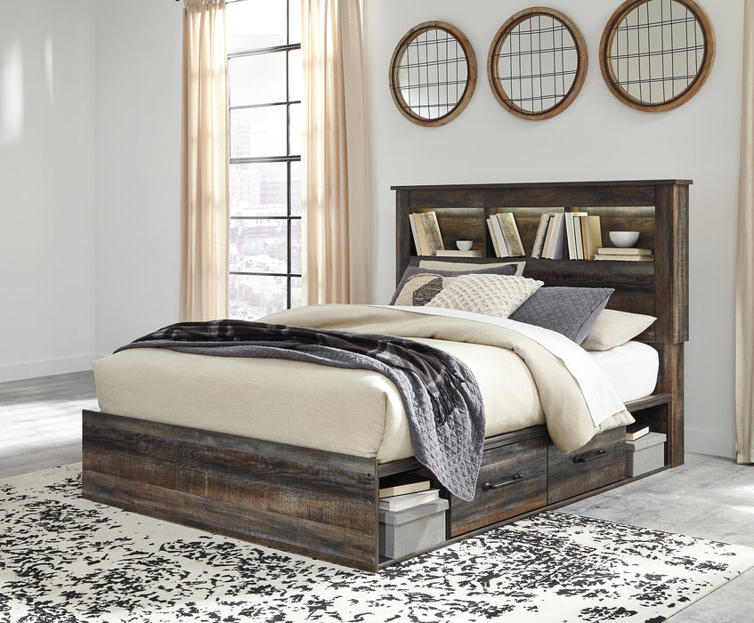 Drystan Queen Bookcase Bed with 4 Storage Drawers Factory Furniture Mattress & More - Online or In-Store at our Phillipsburg Location Serving Dayton, Eaton, and Greenville. Shop Now.