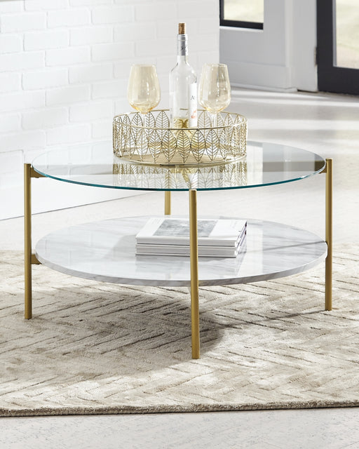 Wynora Round Cocktail Table Factory Furniture Mattress & More - Online or In-Store at our Phillipsburg Location Serving Dayton, Eaton, and Greenville. Shop Now.