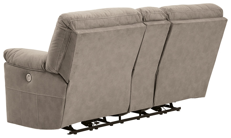 Cavalcade DBL REC PWR Loveseat w/Console Factory Furniture Mattress & More - Online or In-Store at our Phillipsburg Location Serving Dayton, Eaton, and Greenville. Shop Now.