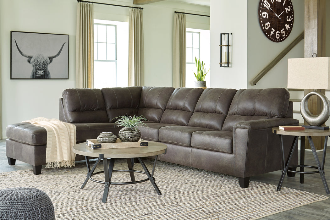 Navi 2-Piece Sectional with Chaise Factory Furniture Mattress & More - Online or In-Store at our Phillipsburg Location Serving Dayton, Eaton, and Greenville. Shop Now.