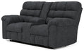 Wilhurst Double Rec Loveseat w/Console Factory Furniture Mattress & More - Online or In-Store at our Phillipsburg Location Serving Dayton, Eaton, and Greenville. Shop Now.