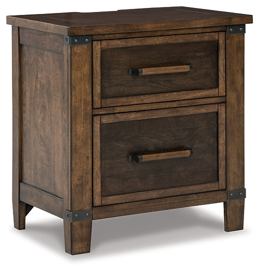 Wyattfield Two Drawer Night Stand Factory Furniture Mattress & More - Online or In-Store at our Phillipsburg Location Serving Dayton, Eaton, and Greenville. Shop Now.