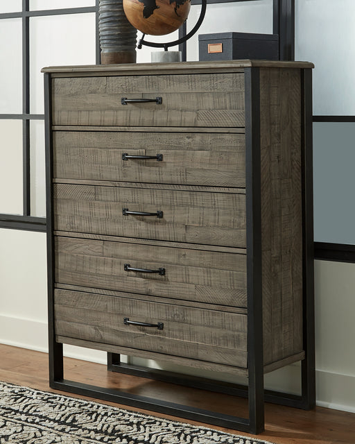 Brennagan Five Drawer Chest Factory Furniture Mattress & More - Online or In-Store at our Phillipsburg Location Serving Dayton, Eaton, and Greenville. Shop Now.