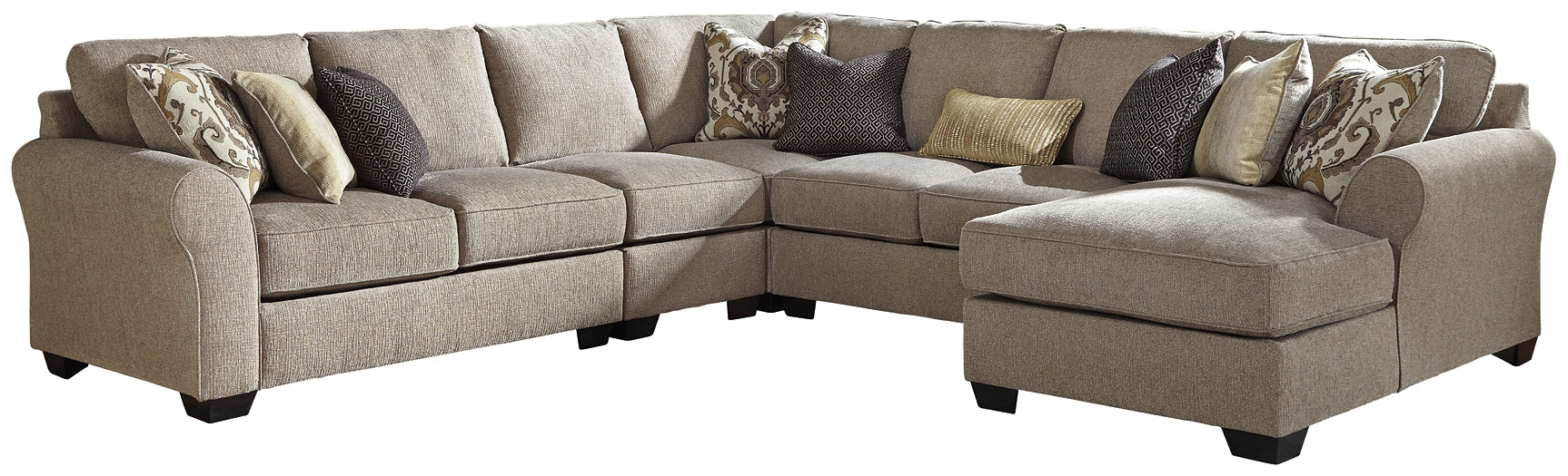 Pantomine 5-Piece Sectional with Chaise Factory Furniture Mattress & More - Online or In-Store at our Phillipsburg Location Serving Dayton, Eaton, and Greenville. Shop Now.