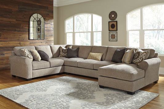 Pantomine 4-Piece Sectional with Chaise Factory Furniture Mattress & More - Online or In-Store at our Phillipsburg Location Serving Dayton, Eaton, and Greenville. Shop Now.