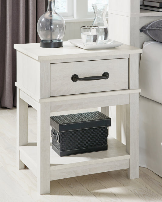 Dorrinson One Drawer Night Stand Factory Furniture Mattress & More - Online or In-Store at our Phillipsburg Location Serving Dayton, Eaton, and Greenville. Shop Now.