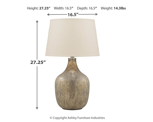 Mari Glass Table Lamp (1/CN) Factory Furniture Mattress & More - Online or In-Store at our Phillipsburg Location Serving Dayton, Eaton, and Greenville. Shop Now.