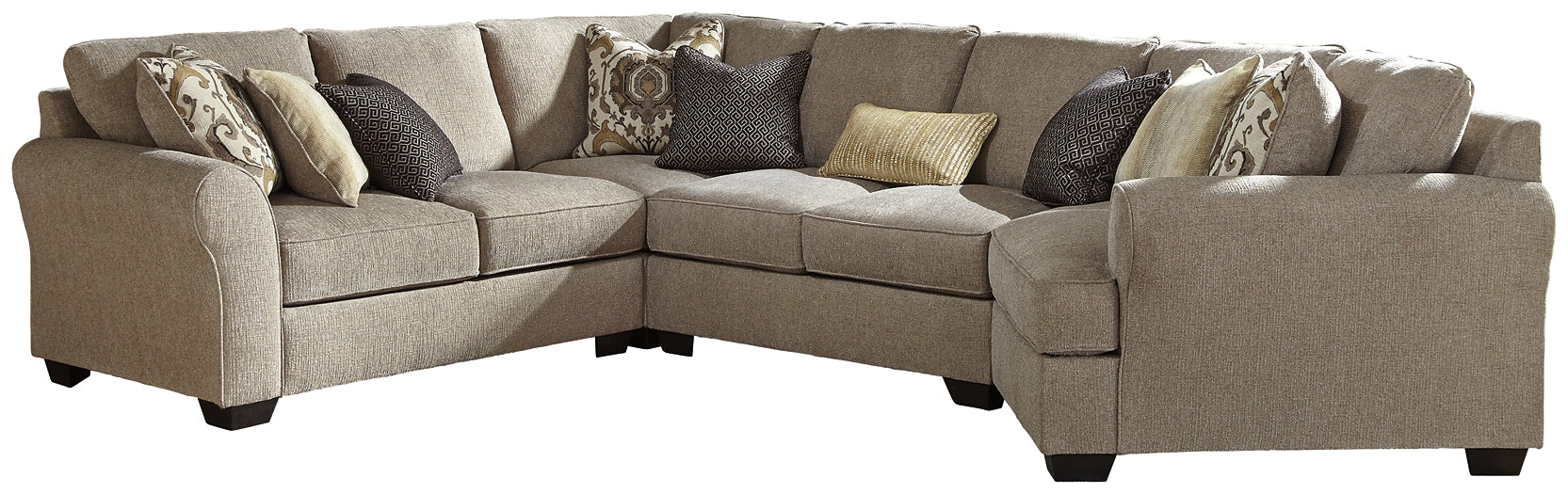 Pantomine 4-Piece Sectional with Cuddler Factory Furniture Mattress & More - Online or In-Store at our Phillipsburg Location Serving Dayton, Eaton, and Greenville. Shop Now.