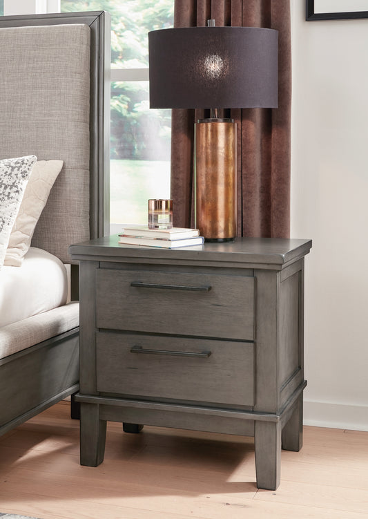 Hallanden Two Drawer Night Stand Factory Furniture Mattress & More - Online or In-Store at our Phillipsburg Location Serving Dayton, Eaton, and Greenville. Shop Now.