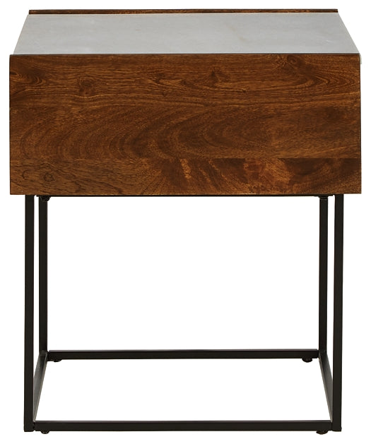 Rusitori Rectangular End Table Factory Furniture Mattress & More - Online or In-Store at our Phillipsburg Location Serving Dayton, Eaton, and Greenville. Shop Now.