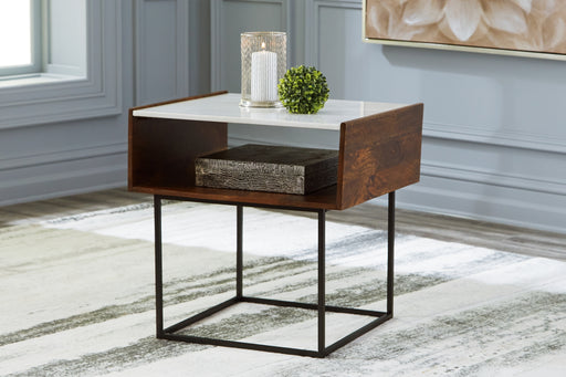 Rusitori Rectangular End Table Factory Furniture Mattress & More - Online or In-Store at our Phillipsburg Location Serving Dayton, Eaton, and Greenville. Shop Now.